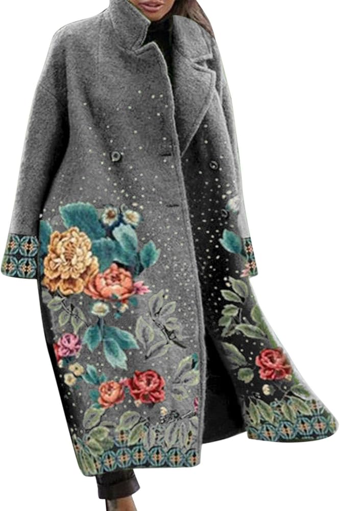 Mashaouyo Winter Jackets for Women Long Blazer Women's Long